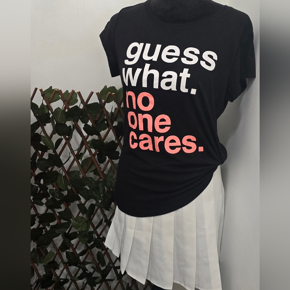 Free W / Purchase 20+ Advise Seller Guess What Know One Cares XL
